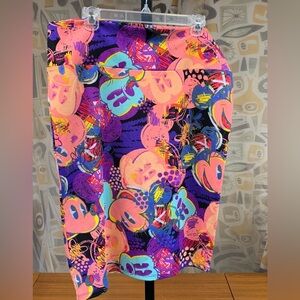 LULAROE Cassie Pencil Skirt -Disney Mickey Mouse Pop Art